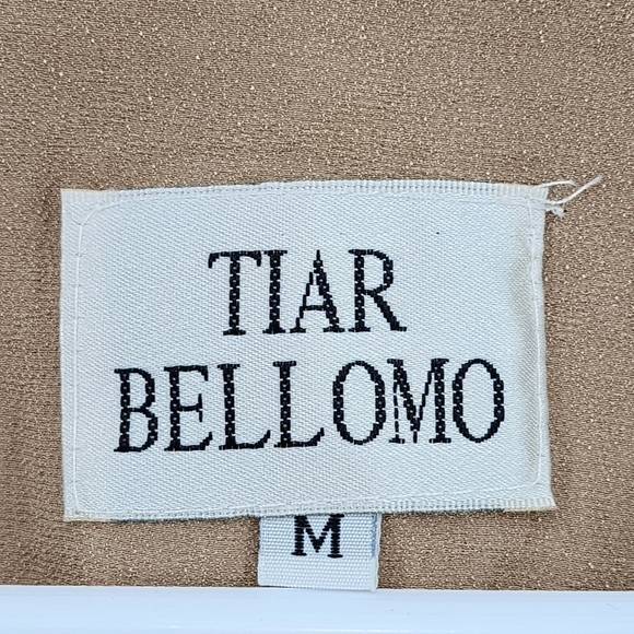 Tiar Bellomo Women's Vintage 100% Rayon Button Front Dress - M - Picture 3 of 7